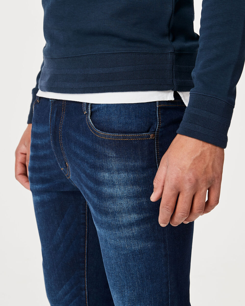 College Crew Neck Jumper, Blue, hi-res